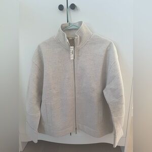 Madewell Light Gray Zip-Up Jacket